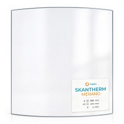 Skantherm MERANO Glass - Curved glass panel for wood burning stove