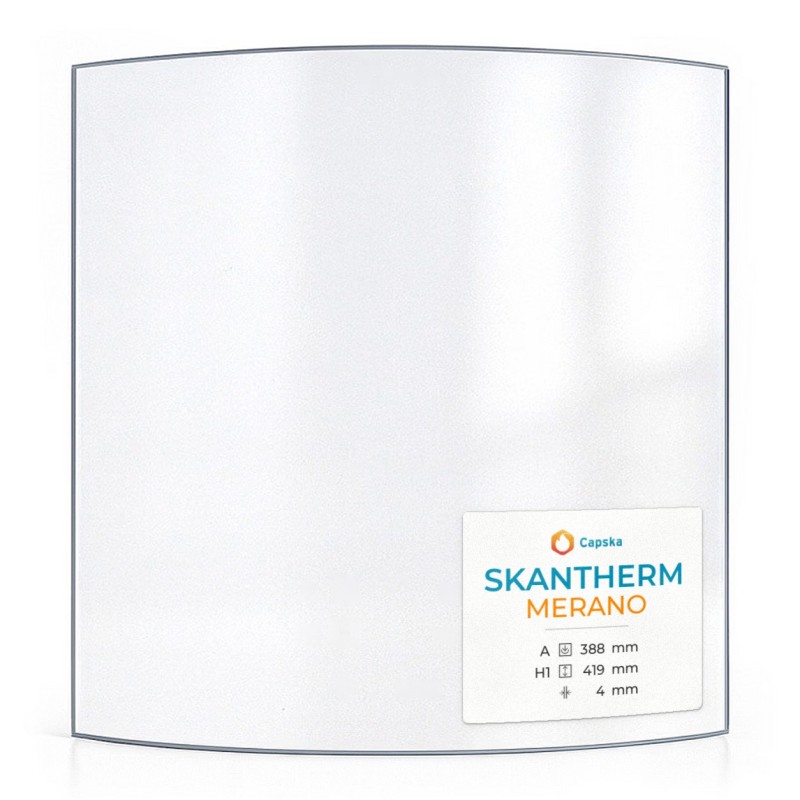 Skantherm MERANO Glass - Curved Panel for Wood Burning Stove