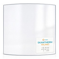 Skantherm MILANO Glas - in sich gebogenes Kaminglas für Kaminofen