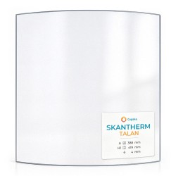 Skantherm TALAN Glass - Curved glass panel for wood burning stove