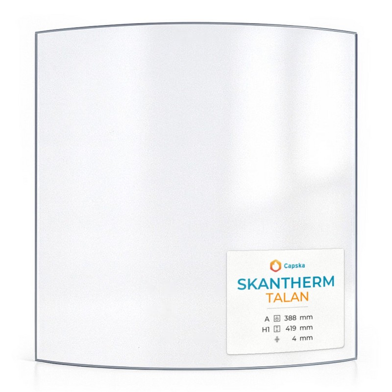 Skantherm TALAN Glass - Curved Panel for Wood Burning Stove