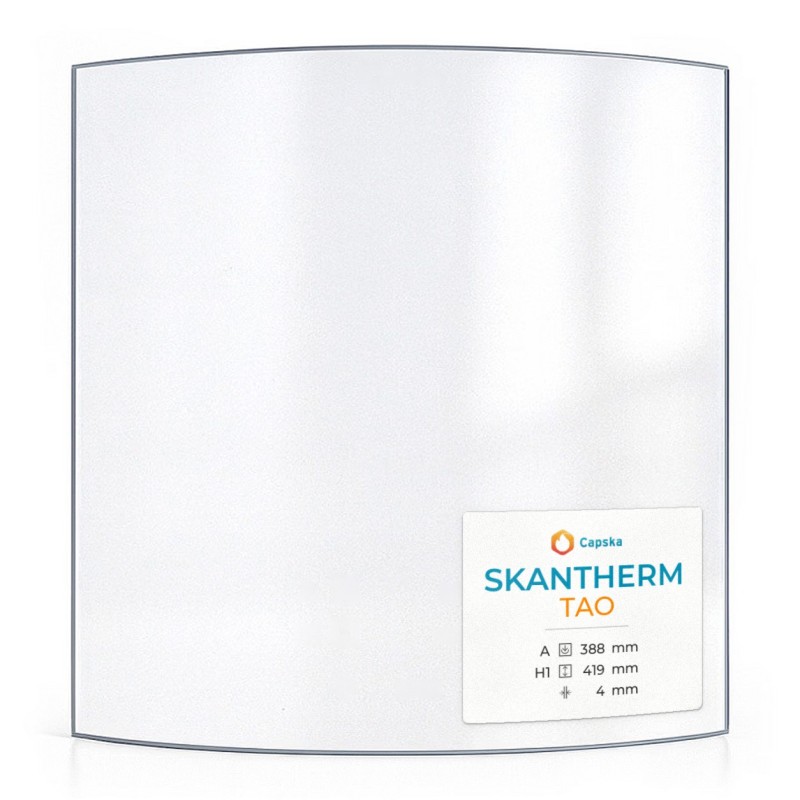 Vitre Skantherm TAO - Verre Courbe pour poêle à bois