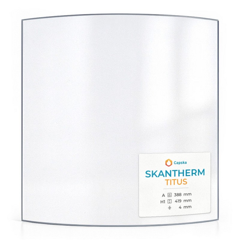 Vetro Skantherm TITUS - Vetro Curvo per stufa a legna