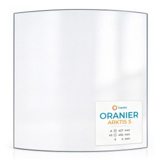 Oranier ARKTIS 5 Glass - Curved Panel for Wood Burning Stove