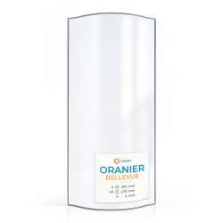 Vitre Oranier BELLEVUE - Verre Courbe Latéral pour poêle à bois