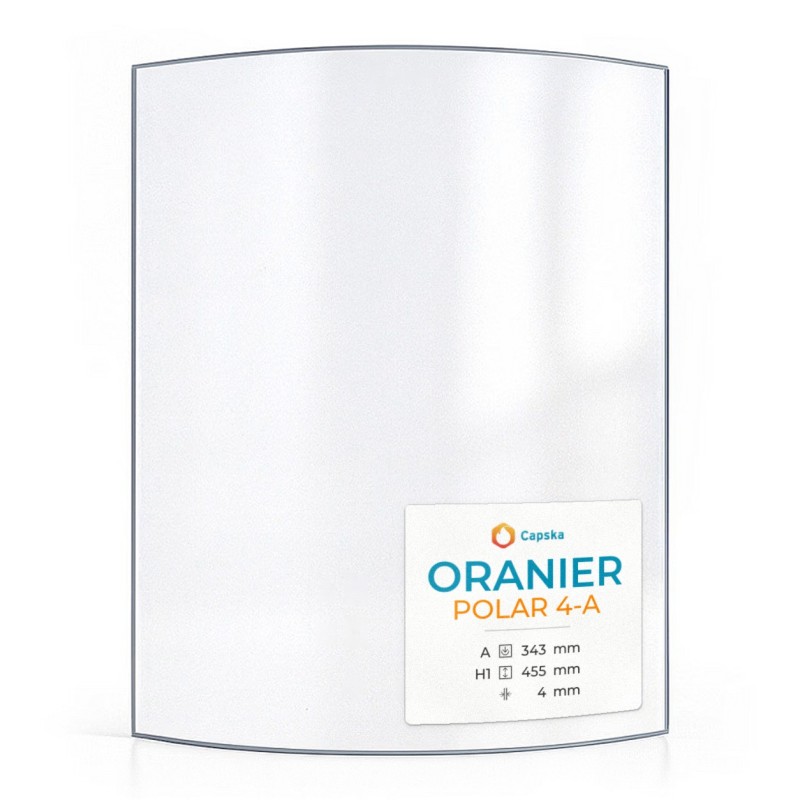 Vitre Oranier POLAR 4-A - Verre Courbe pour poêle à bois