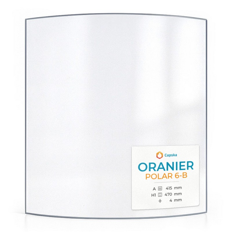 Oranier POLAR 6-B Glas - Kaminglas für Kaminofen