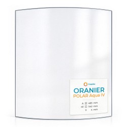 Vitre Oranier POLAR AQUA IV - Verre Courbe pour poêle à bois