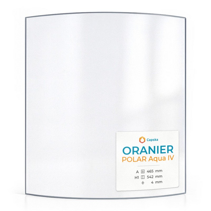 Vitre Oranier POLAR AQUA IV - Verre Courbe pour poêle à bois