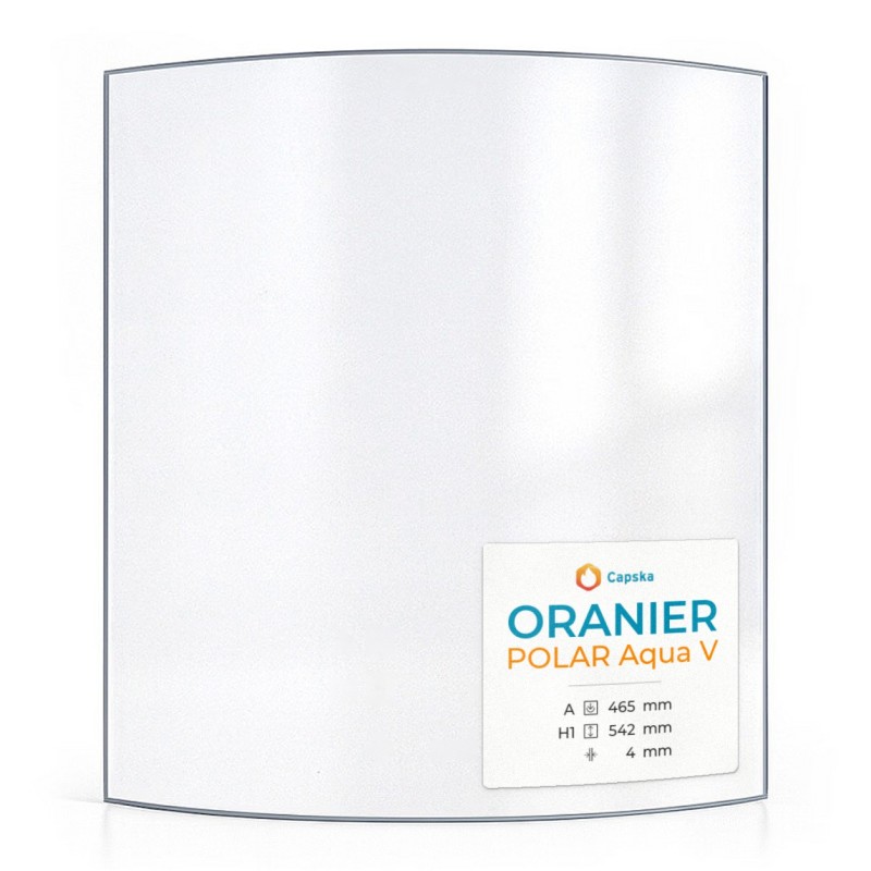 Vitre Oranier POLAR Aqua V - Verre Courbe pour poêle à bois