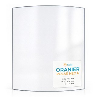 Vetro per stufa a legna Oranier Polar Neo 6 - Vetro ceramico di alta qualità - Capska