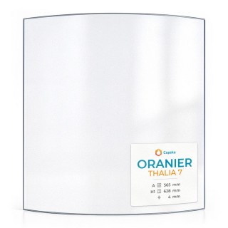Vitre Oranier THALIA 7 - Verre Courbe Sérigraphié pour poêle à bois