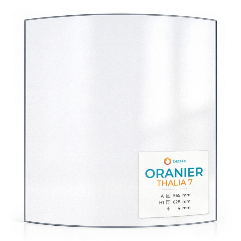 Vitre Oranier THALIA 7 - Verre Courbe Sérigraphié pour poêle à bois