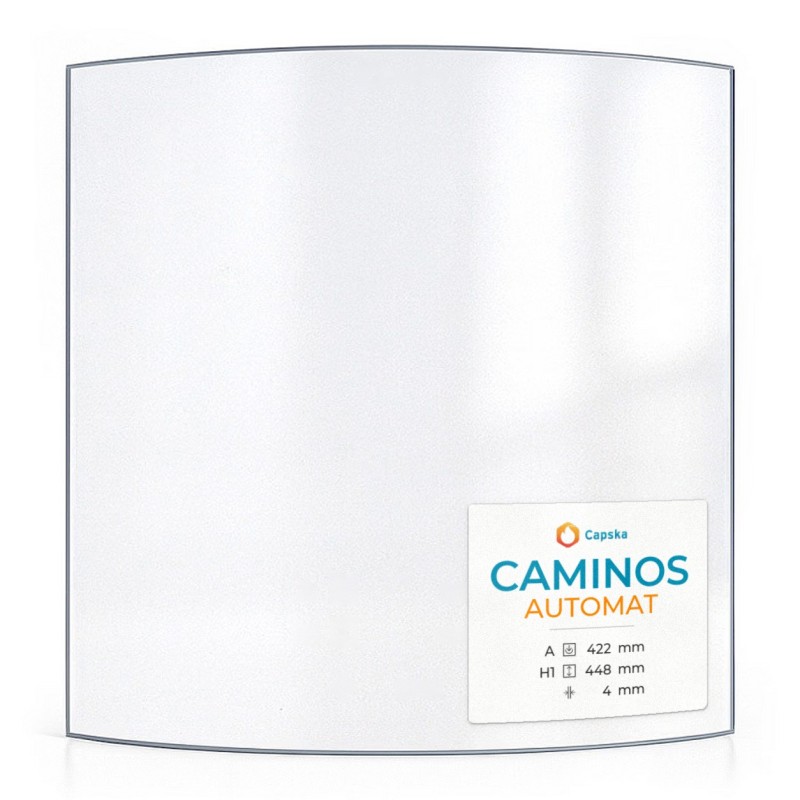 Caminos AUTOMAT Glass - Curved Glass Panel for Wood Burning Stove