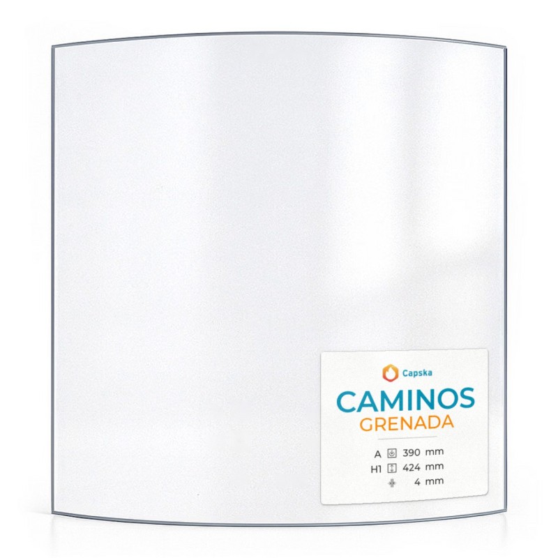 Vitre Caminos GRENADA - Verre Courbe pour poêle à bois
