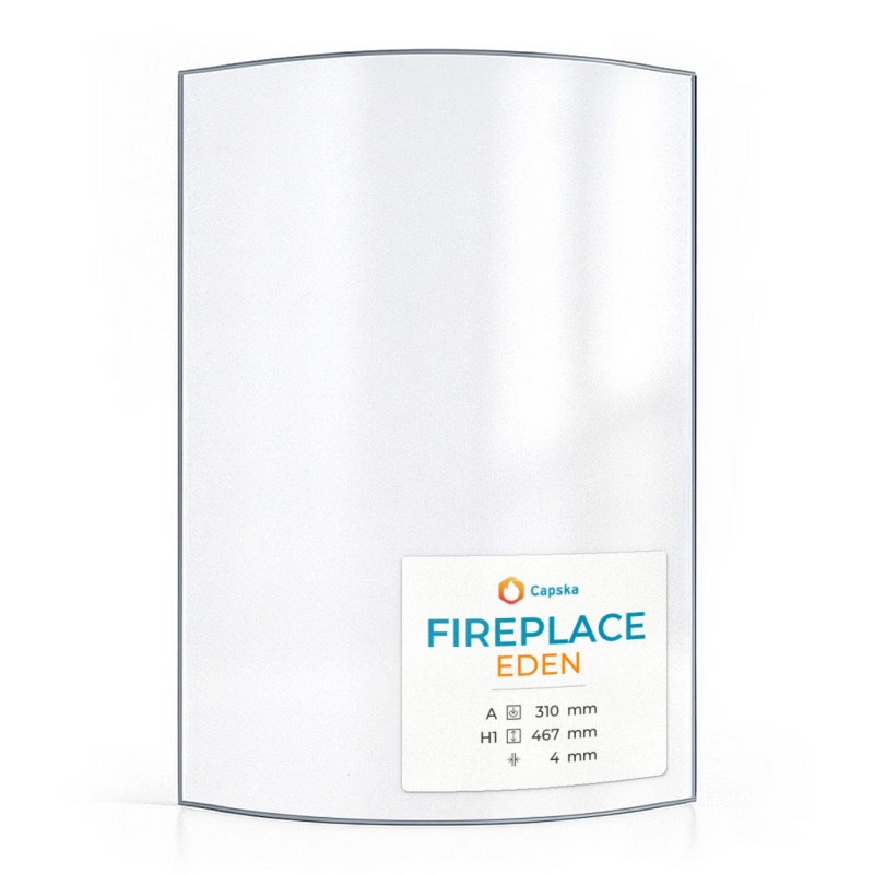 Vitre Fireplace EDEN - Verre Courbe pour poêle à bois