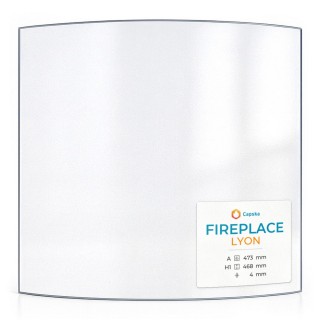 Vetro Fireplace LYON - Vetro Curvo per stufa a legna