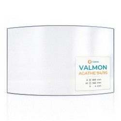 Vitre Valmon AGATHE 94/95 - Verre Courbe pour insert