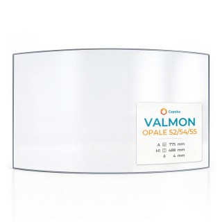 Valmon OPALE 52/54/55 Glas - Kaminglas für Kaminofen