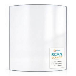 Vetro Scan SCAN 20 - Vetro Curvo per stufa a legna