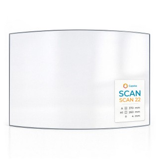 Vetro SCAN 22 Curvo 370x260 mm - Capska