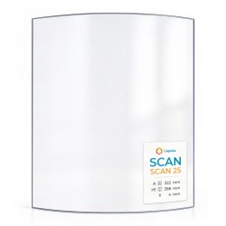 Vitre Scan SCAN 25 - Verre Courbe pour poêle à bois