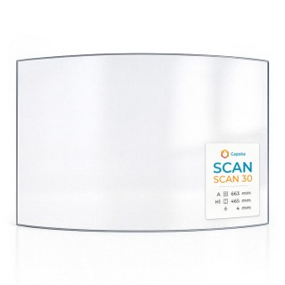 Vetro Scan SCAN 30 - Vetro Curvo per stufa a legna
