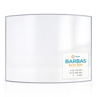 Vetro Barbas ECO 300 - Vetro Curvo per stufa a legna