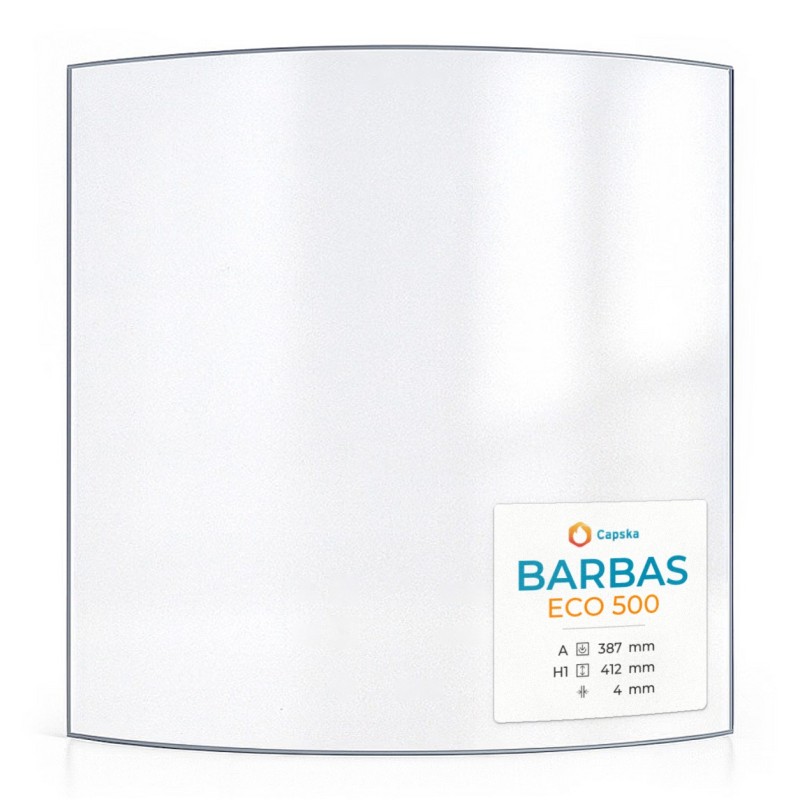 Vitre Barbas ECO 500 - Verre Courbe pour poêle à bois