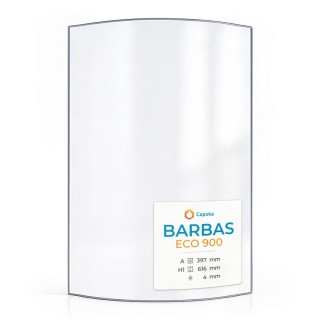 Barbas ECO 900 Glass - Curved Panel for Wood Burning Stove