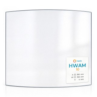 Hwam 10 Glas - Kaminglas gebogen, hitzebeständig bis 760°