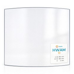 Hwam 10 Glas - in sich gebogenes Kaminglas für Kaminofen