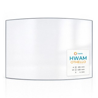 Hwam OTHELLO Glass Panel for Wood Burning Stove - Curved Design