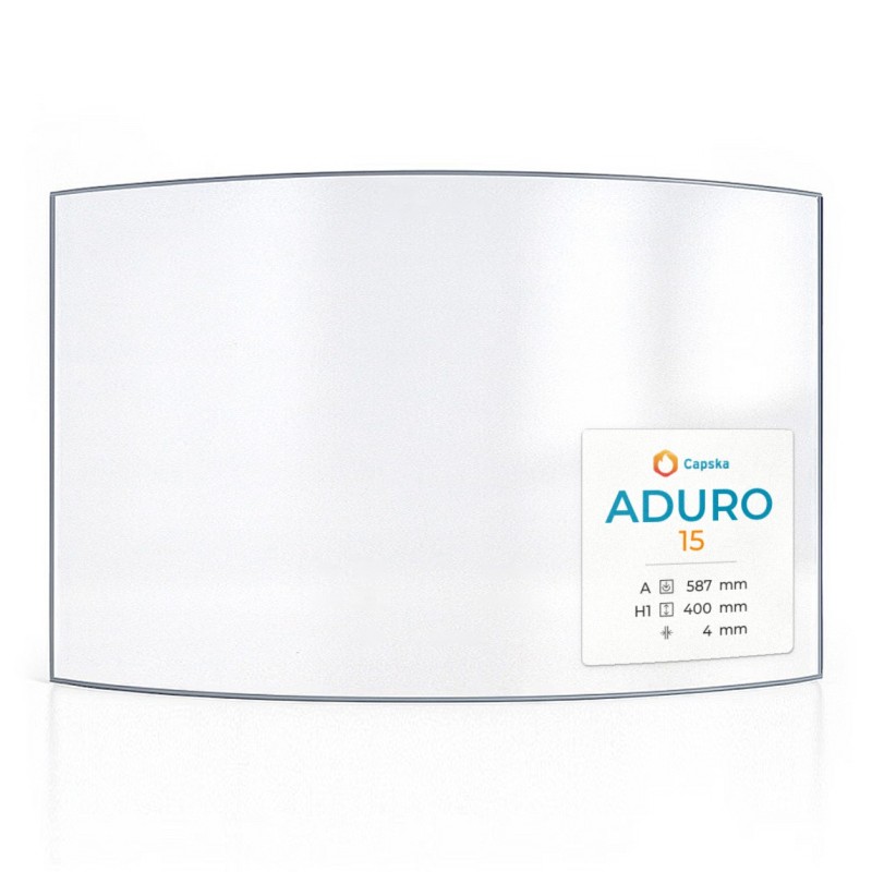 Vetro Aduro 15 - Vetro Curvo per stufa a legna
