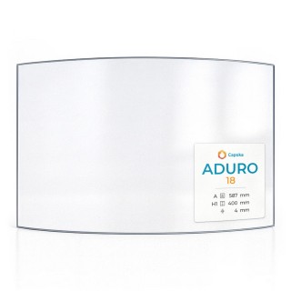Vitre Aduro 18 - Verre Courbe pour poêle à bois