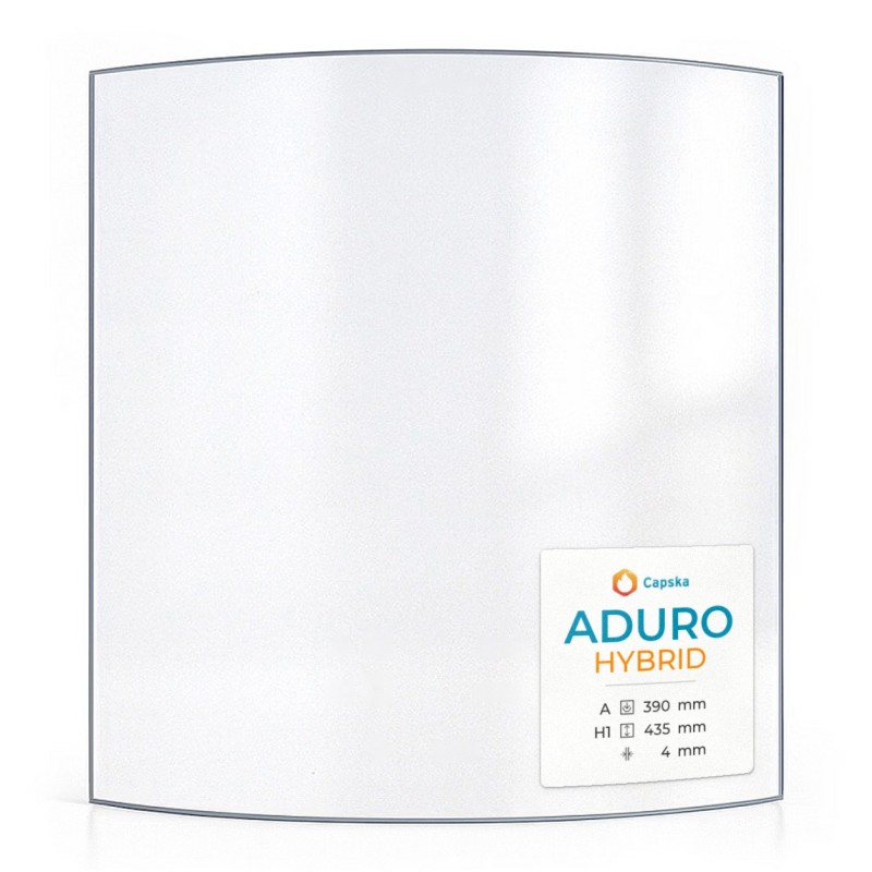Vitre Aduro HYBRID - Verre Courbe pour poêle à bois