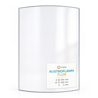 Vetro Austroflamm FLOK - Vetro Curvo per stufa a legna