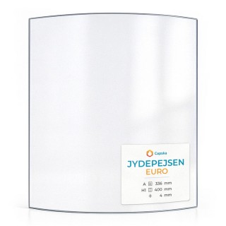 Jydepejsen EURO Glass - Curved Panel for Wood Burning Stove