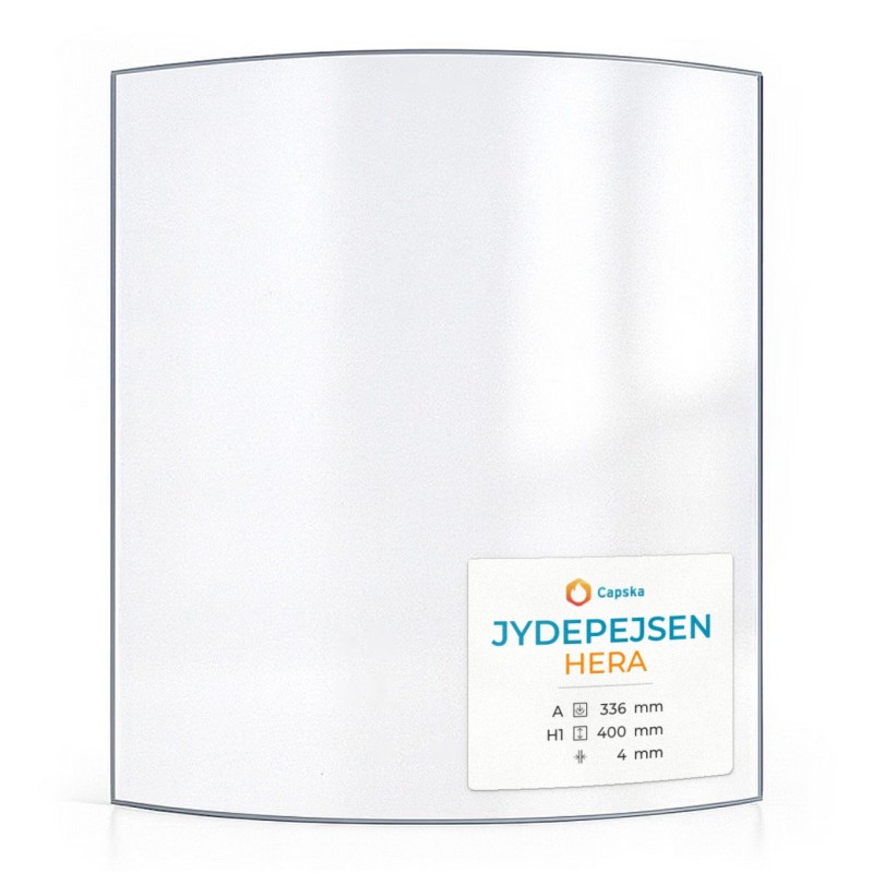 Vitre Jydepejsen HERA - Verre Courbe pour poêle à bois