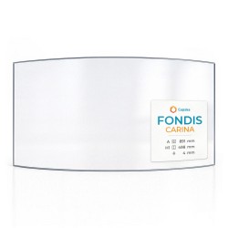 Vitre Fondis CARINA - Verre Courbe pour poêle à bois