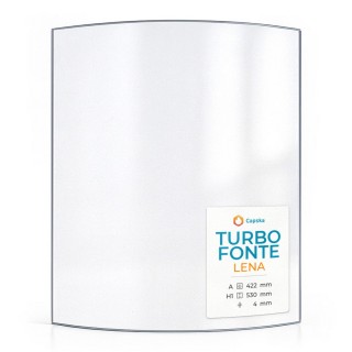 Vetro Turbo Fonte LENA - Vetro Curvo per stufa a legna