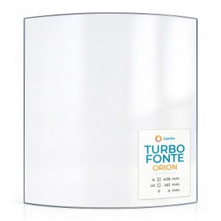 Vetro Turbo Fonte ORION - Vetro Curvo per stufa a legna