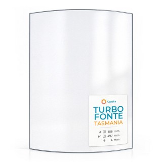Turbo Fonte TASMANIA Glass - Curved Panel for Wood Burning Stove