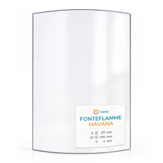 Fonteflamme HAVANA Glas - Kaminglas für Kaminofen