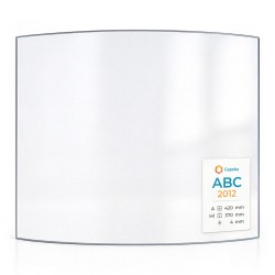 Abc 2012 Glass - Curved glass panel for wood burning stove