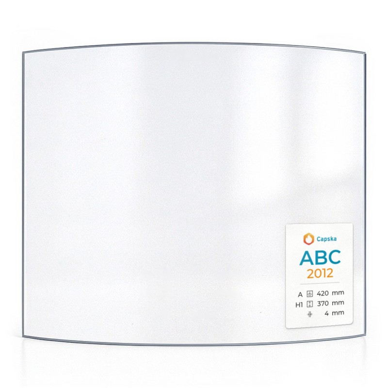 ABC 2012 Glas für Kaminofen - hitzebeständig bis 760°