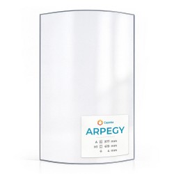 Vetro Actinov Arpegy - Vetro Curvo per stufa a legna