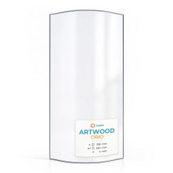 Vitre Artwood ORIO Side - Verre Courbe Latéral pour poêle à bois