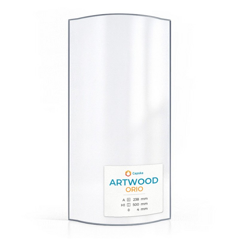 Artwood ORIO Glass - Curved Side Panel for Wood Burning Stove