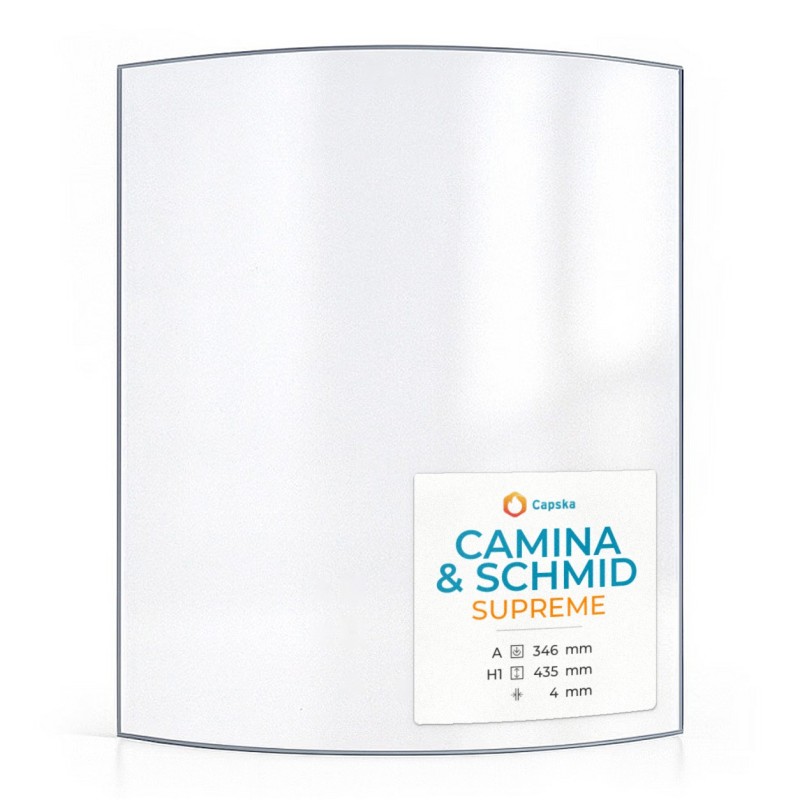 Vitre Camina & Schmid SUPREME - Verre Courbe pour poêle à bois